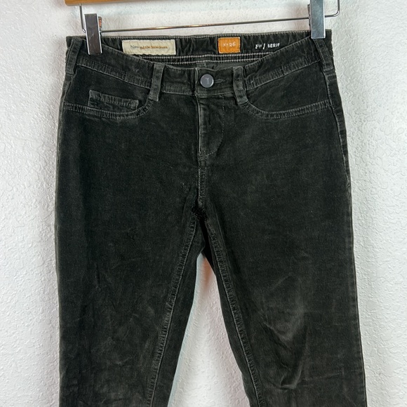 Pilcro & The Letterpress Serif Corduroy Skinnies 26 - Picture 4 of 7